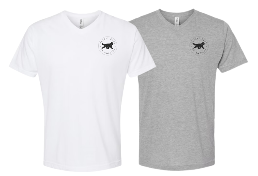 Embroidered Polyester V-Neck T-Shirt