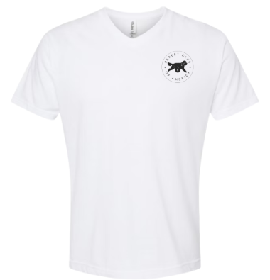 Embroidered Polyester V-Neck T-Shirt