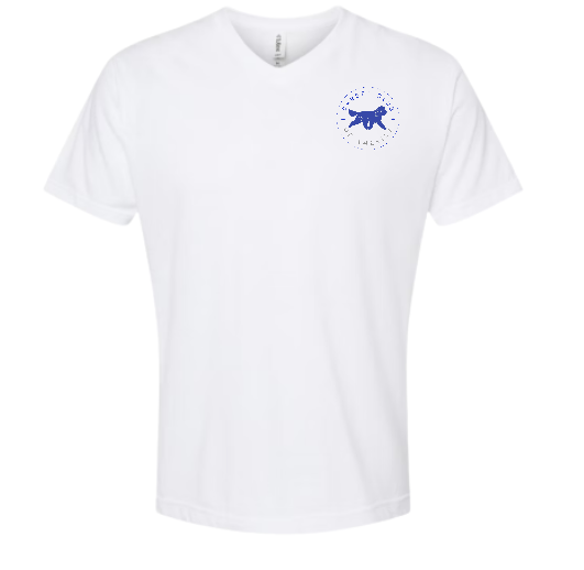 Embroidered Polyester V-Neck T-Shirt