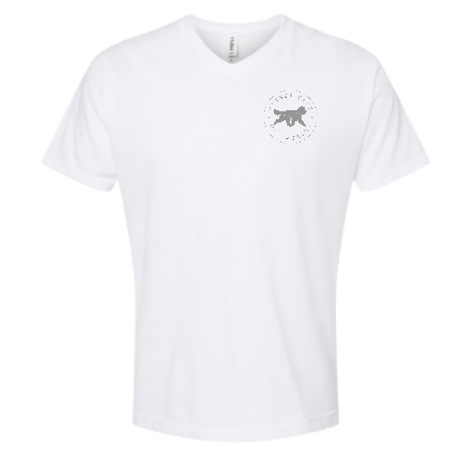 Embroidered Polyester V-Neck T-Shirt